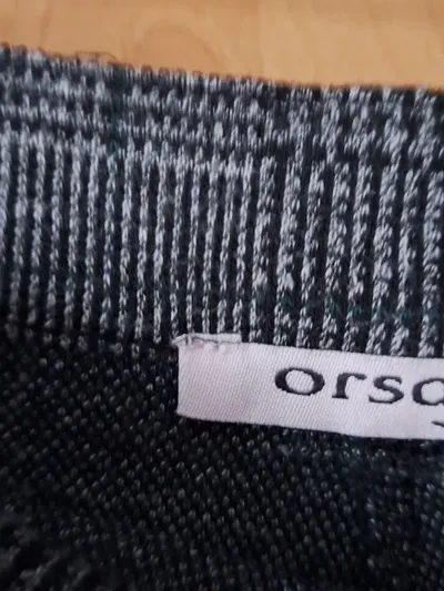 ORSAY Stoffhose Damen M 38 Grau Kariert Business Glencheck Hose