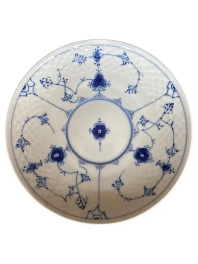 Bing & Grøndahl Musselmalet Unterteller 18cm Porzellan Blau Weiß