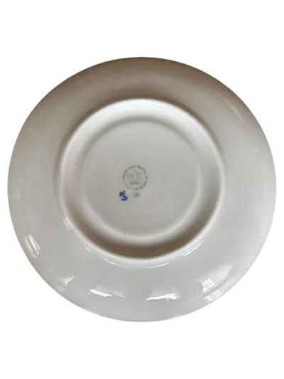 Bing & Grøndahl Musselmalet Unterteller 18cm Porzellan Blau Weiß