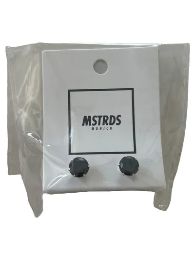 MSTRDS Ohrstecker Damen Schwarz Elegant Edelstein Ohrringe Neu