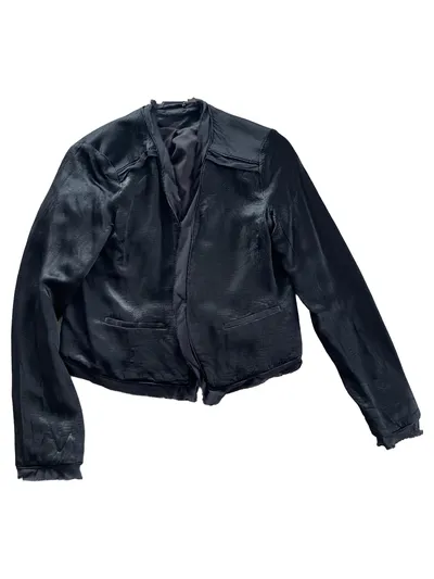 Diane von Furstenberg Damen Blazer Jacke Gr. 38 Schwarz Elegant Viskose