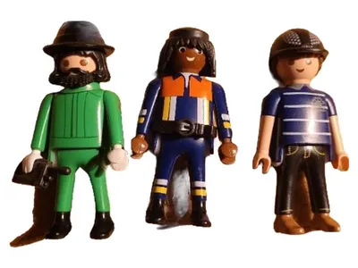 Playmobil Figuren Set 3 Polizisten Spielfiguren Sammlung gebraucht