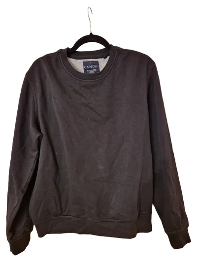 CANDA Herren Sweatshirt Gr. 50/L Schwarz Casual Schriftzug
