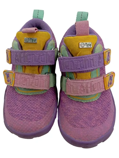 Affenzahn Kinder Lauflernschuhe Sneaker Gr. 24 Lila Bunt TEX