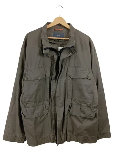 Tchibo Herren Leichte Jacke Feldjacke Windjacke Oliv Gr. 52-54