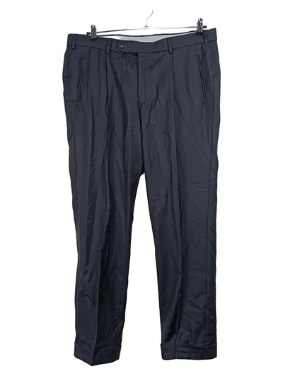 Hiltl Herren Anzughose Bundfaltenhose Business Blau Gr. 27 W39 Wolle