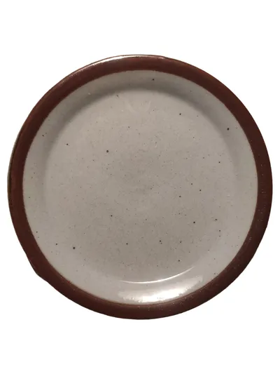 Knabstrup Vintage Keramik Essteller Uni Weiß 19,5cm Minimalistisch Alltag