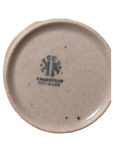 Knabstrup Vintage Keramik Essteller Uni Weiß 19,5cm Minimalistisch Alltag