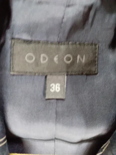 Odeon Damen Hosenanzug Nadelstreifen Blau Gr. 36/S Business