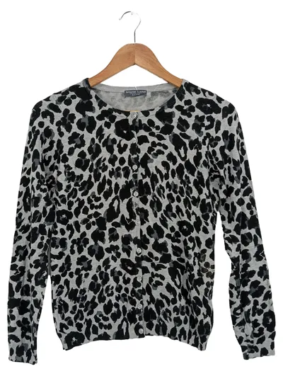 Marie Lund Damen Strickjacke Cardigan Tierdruck Mehrfarbig Gr. 34 XS