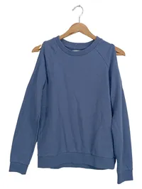 Costes Blue Damen Pullover Cold Shoulder Cut-Out Blau Gr. XS 34 1