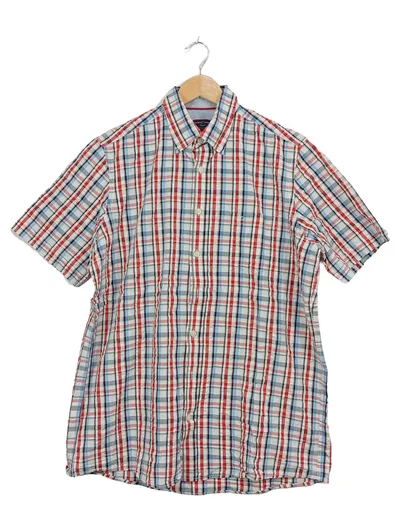 Casa Moda Sports Herren Kurzarmhemd kariert Gr. L Comfort Fit Baumwolle