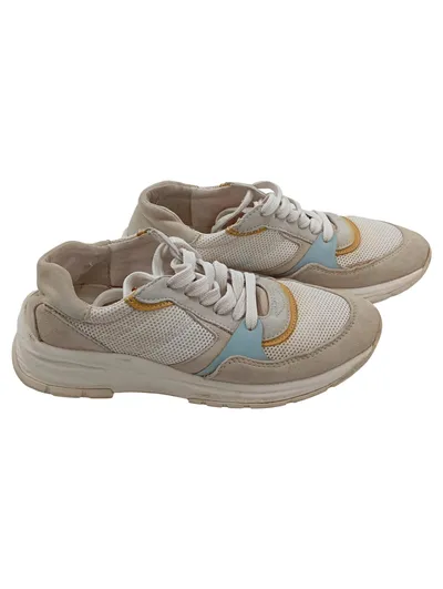 Salamander Damen Sneaker low Beige Gr. 38 Leder Textil Freizeit