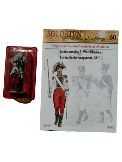 Del Prado Spielfigur Soldat Tambourmajor 9. Westfälisches Regiment 9cm