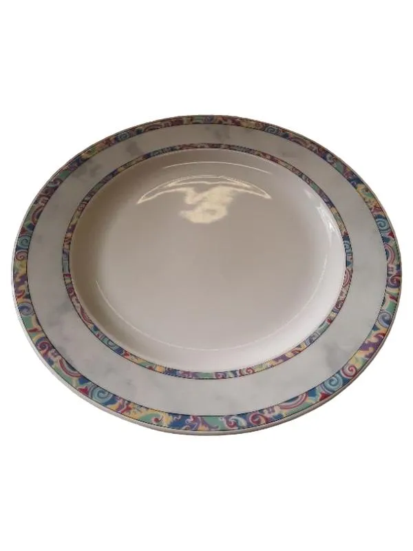 Eschenbach Porzellan Essteller 2-teilig Geometrisch Abstrakt Mehrfarbig 20cm 1