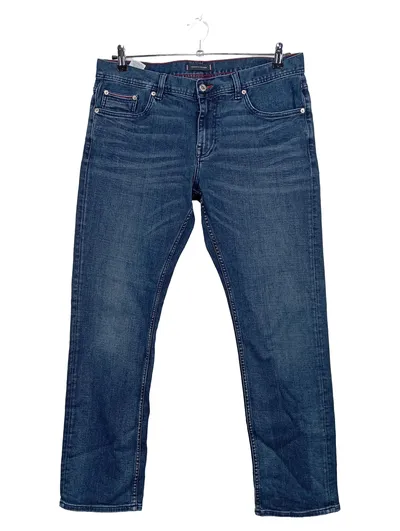 Tommy Hilfiger Herren Jeans Regular Fit Blau Denim Hose Gr. 48 W32