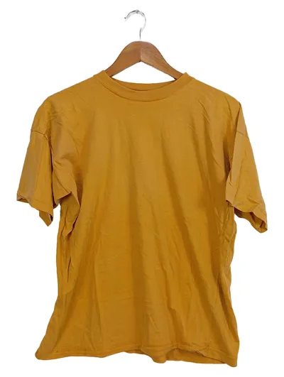 Passport T-Shirt Damen Gr. 38/M Basic Gelb Kurzarm Baumwolle