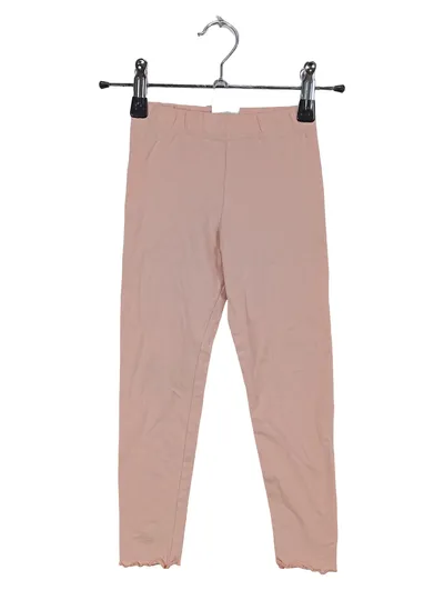 Impidimpi Mädchen Leggings Rosa Gr. 110 Baumwolle Basic mit Rüschen