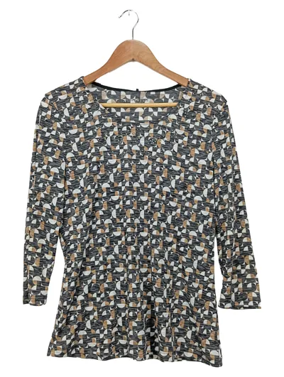 Bench. Langarmshirt Damen Gr. 38/M Mehrfarbig Abstrakt Strasssteine