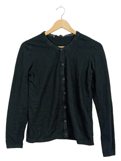 EDC by Esprit Damen Strickjacke Gr. S Grün Baumwolle Cardigan