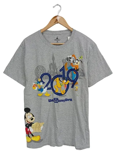Disney Parks T-Shirt 2019 Walt Disney World Mickey Mouse Gr. M Grau