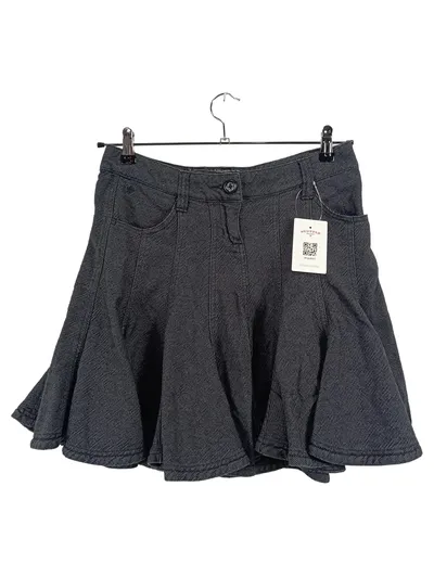 edc by Esprit Faltenrock Damen Gr. 36/S Grau Meliert Skaterrock