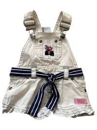 Ding Ding Mädchen Sommerkleid Gr. 56 Weiß Casual Stickerei 1