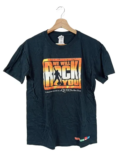 Queen We Will Rock You Musical T-Shirt Gr. M Schwarz Gildan Fanshirt Baumwolle