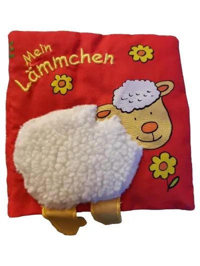 arsEdition Mein Lämmchen Stoffbuch Baby Fühlbuch mit Plüsch Schaf Kleinkind
