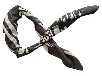 Adrienne Landau Damen Schal Braun Tierdruck Elegant 90x90 cm