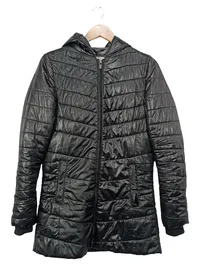 Sublevel Damen Steppjacke Gr. M schwarz Kapuze Winterjacke 1