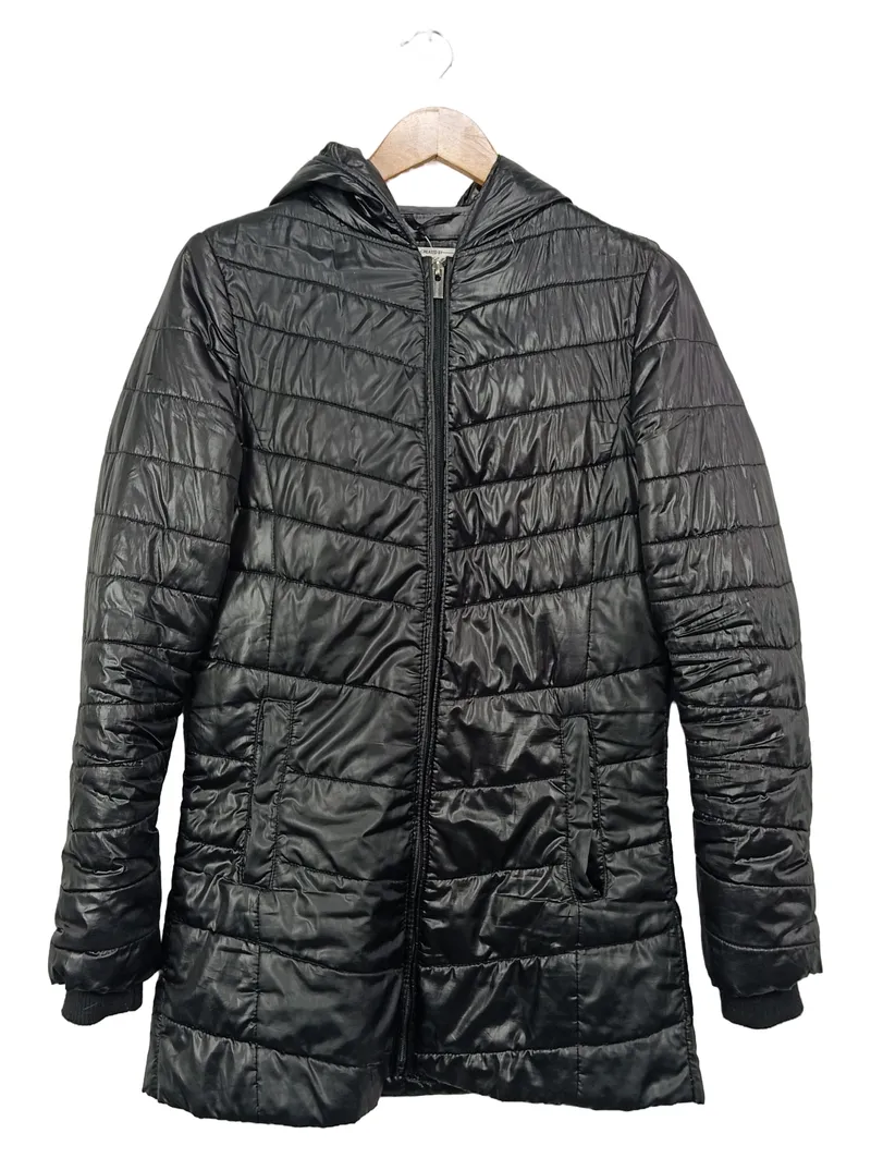 Sublevel Damen Steppjacke Gr. M schwarz Kapuze Winterjacke 1