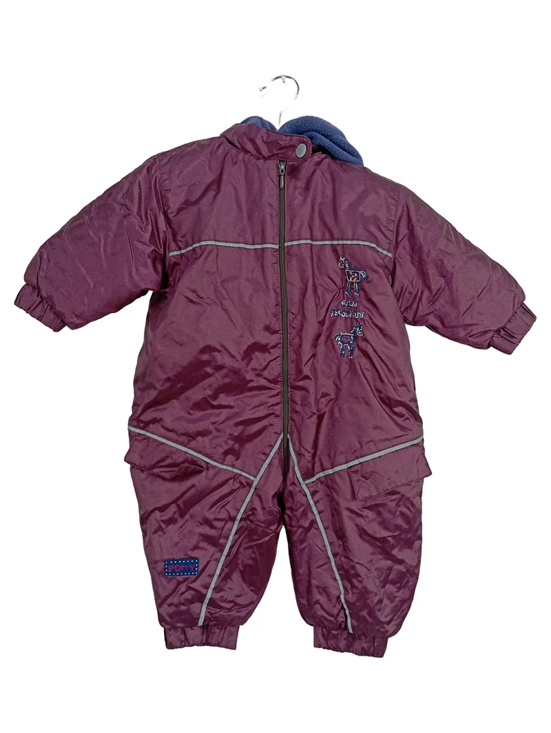 BORTI Schneeanzug Baby Kinder Overall Gr. 68 Lila Outdoor Winter 1