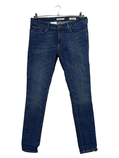 Levi's Damen Jeans Slim Fit W31 L34 Blau Stretch Denim