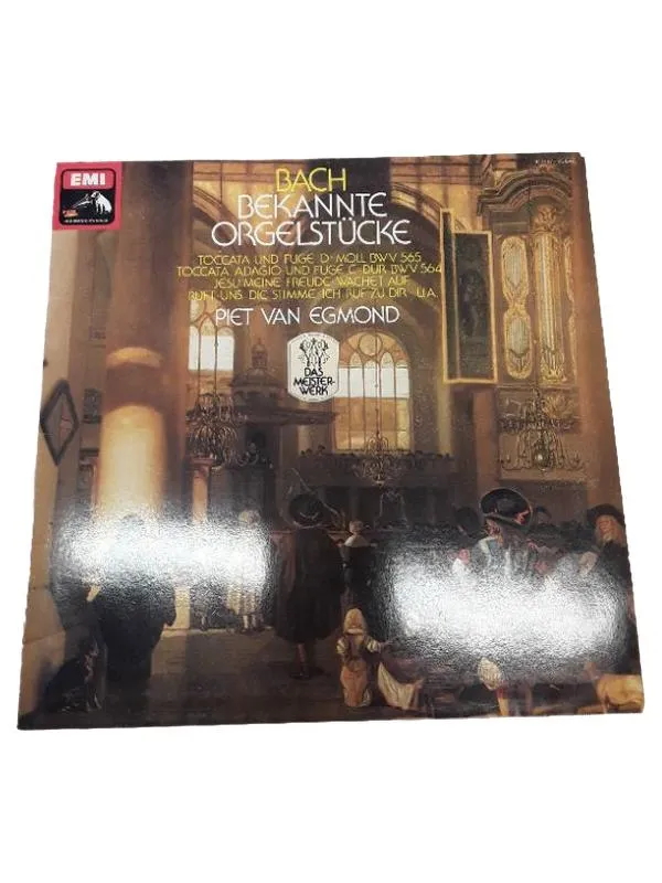 Bach Bekannte Orgelstücke Piet van Egmond Vinyl LP EMI Klassik 1