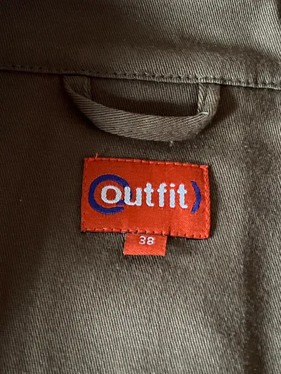 OUTFIT Damen Leichte Jacke Gr. 38 Oliv Baumwolle Casual Übergangsjacke