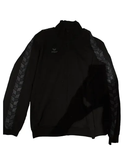 ERIMA Herren Trainingsjacke Sport L Schwarz Grafik Logo Print Reißverschluss