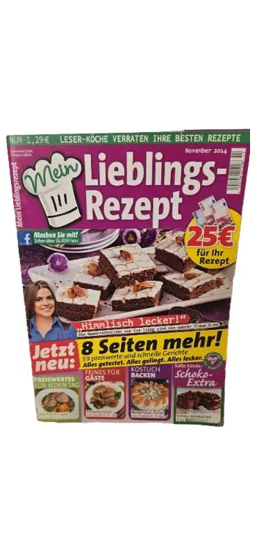 Mein Lieblings-Rezept Zeitschrift November 2014 Kochen Rezepte Backen