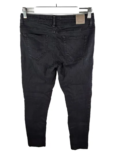 Bench. Damen Skinny Jeans Schwarz W28/L30 Stretch Slim Fit