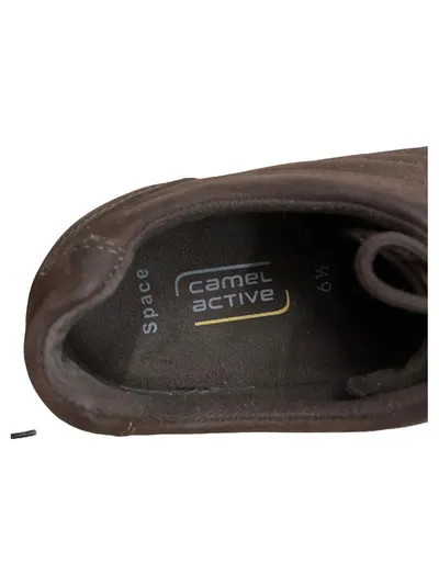 Camel Active Space Herren Schnürschuhe Nubuk Leder Braun Gr. 40 Casual Alltag