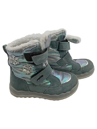 Primigi Kinder Schneestiefel Mädchen Gr. 26 Grau Gefüttert Winter
