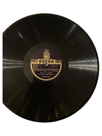 Willi Forst Gnädige Frau wo war'n Sie gestern Odeon Schellack 1930er Schlager