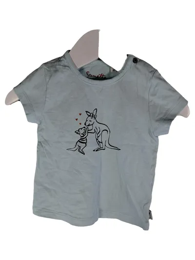 Sanetta Kidswear Baby T-Shirt Känguru Motiv Gr. 68 Hellblau