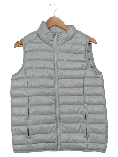 Up2Fashion Damen Steppweste Grau S/M Casual Outdoor Weste