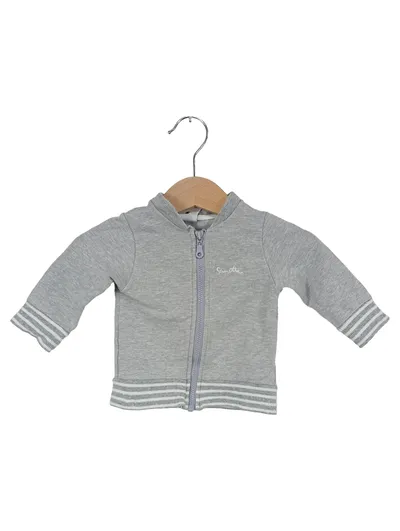Sanetta Baby Sweatjacke Kinder Gr. 56 Grau Basic