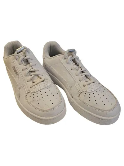 PUMA Sneaker Low Kinder Weiß Gr. 36 Sportschuhe Turnschuhe Leder