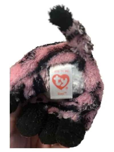 Ty Beanie Boos Zoey Zebra Kuscheltier Rosa Animal-Print 16 cm