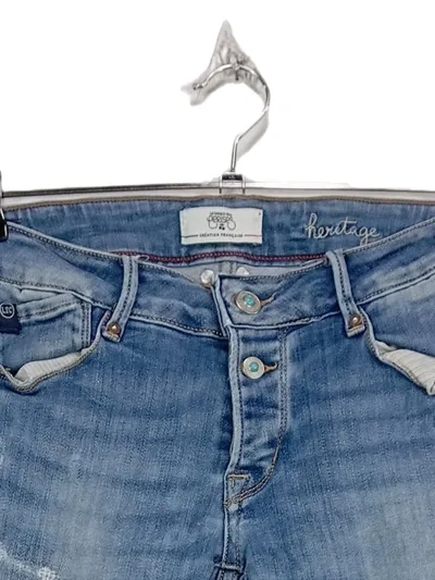 Le Temps des Cerises Heritage Destroyed Jeans Damen Blau W28 S
