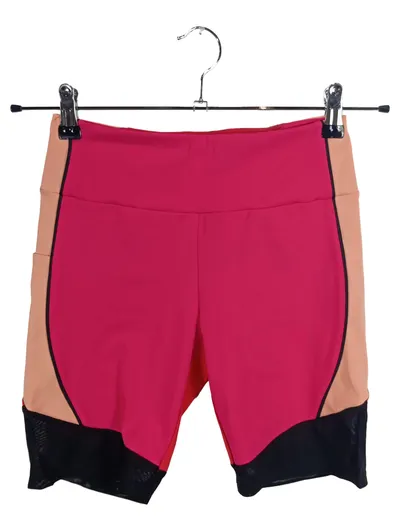 GUESS Damen Radhose Sport Fitness Pink Schwarz Gr. S Radlerhose