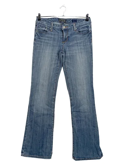 Seven7 Damen Jeans Flare Bootcut Blau W29 L33 Stretch Casual